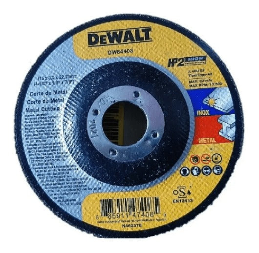 Disco Corte Metal Acero Inox Dewalt Dw84403 Dewalt