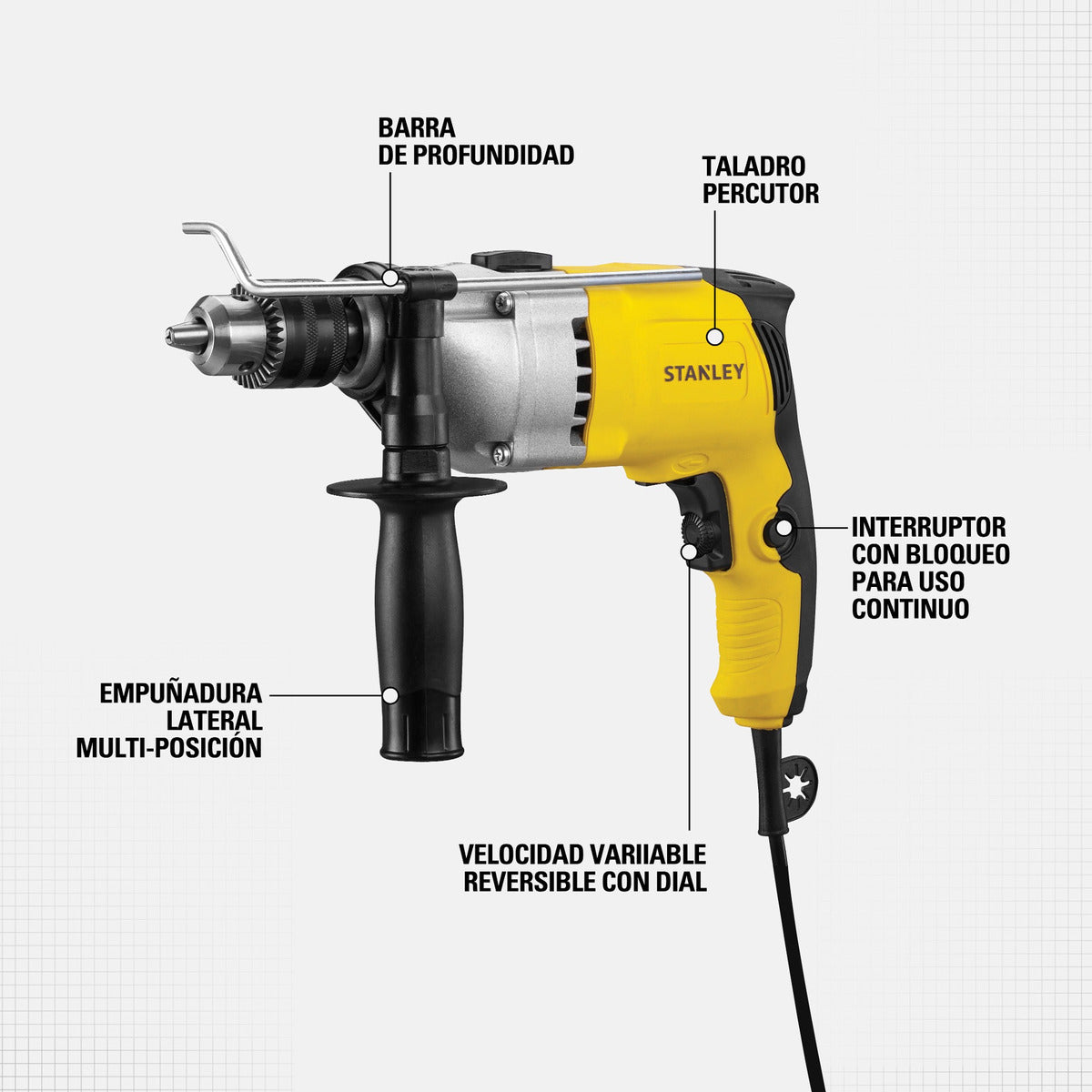 Rotomartillo½'' 800w Vvr Stanley Stdh8013-b3