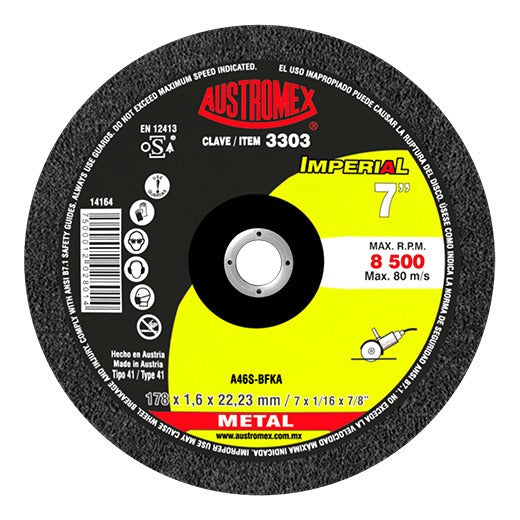 Disco Corte Metal 7 Aux3303 Austromex